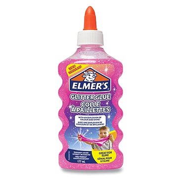 ELMER'S Glitter Glue 177 ml, růžové