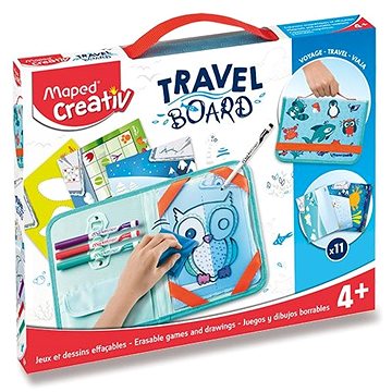 Sada Maped Travel Board - Hry a kreslení se zvířátky