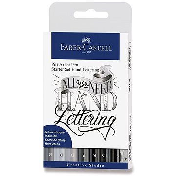 FABR-CASTELL Pitt Artist Pen Hand Lettering, sada 9 ks