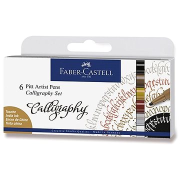 Faber-Castell Pitt Artist Pen Caligraphy, 6 barev