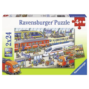 E-shop Ravensburger 091911 Bahnhof 2x24 Puzzleteile