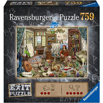 E-shop Ravensburger 167821 Exit Puzzle: Kunstatelier 759 Teile