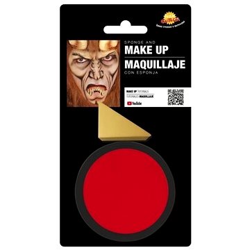Červený Make-Up s Houbou - Halloween - 9 g