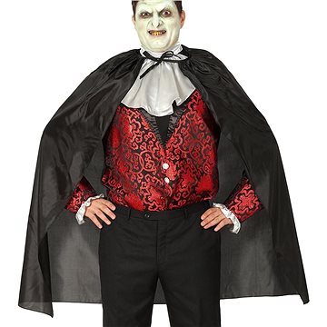 Kostým - Černý Plášť Vampír - Drakula - Upír - Halloween - 130 cm