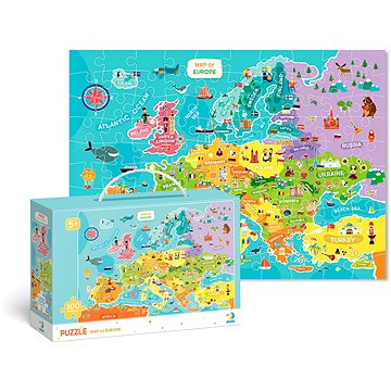 Dodo Puzzle Mapa Evropy -100 dílků