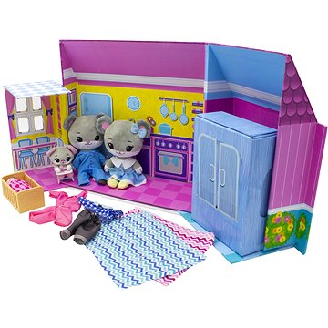 Tiny Tukkins - Deluxe Plush Play House Set mit 3 Plüschtieren und Zubehör