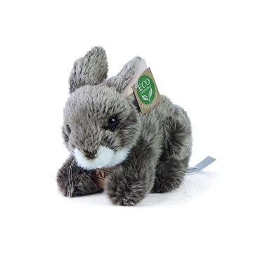 Rappa plyšový králík tmavě šedý 17 cm Eco-friendly