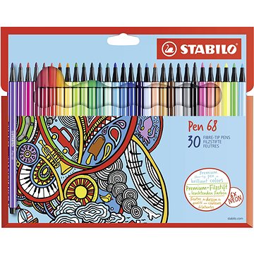 E-shop STABILO Pen 68 Filzstifte im Karton - 30 Farben