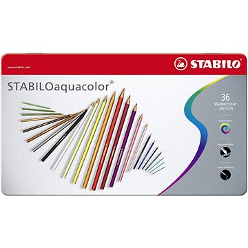 STABILOaquacolor kovové pouzdro 36 barev