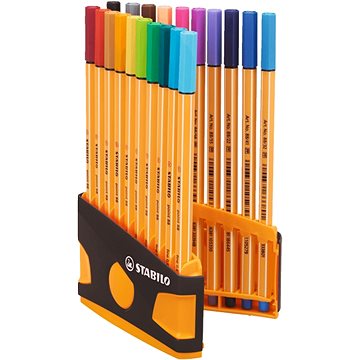 STABILO point 88 ColorParade pouzdro antracit/oranžová 20 barev