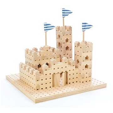 Dřevěná stavebnice Buko - Malý hrad 295 dílů