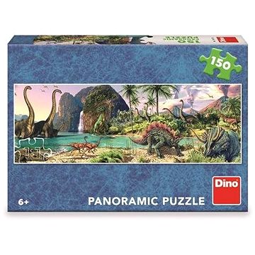 Dino Dinosauři u jezera 150 panoramic puzzle
