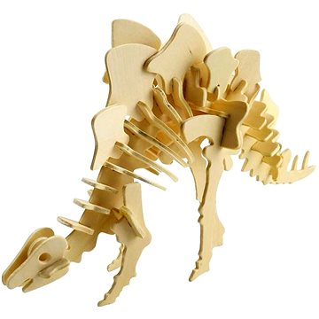Dřevěné 3D puzzle - Stegosaurus