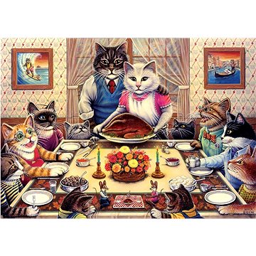 Puzzle Kočičí rodina 260 dílků
