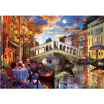 Puzzle Most Rialto, Benátky 1500 dílků