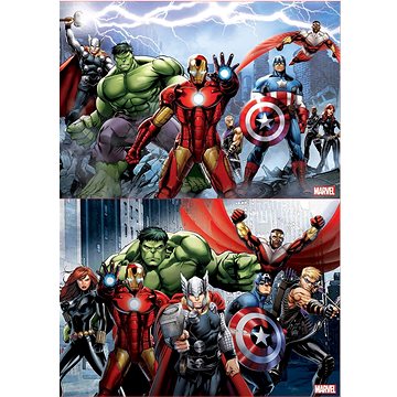 Puzzle Avengers - Sjednocení 2x100 dílků