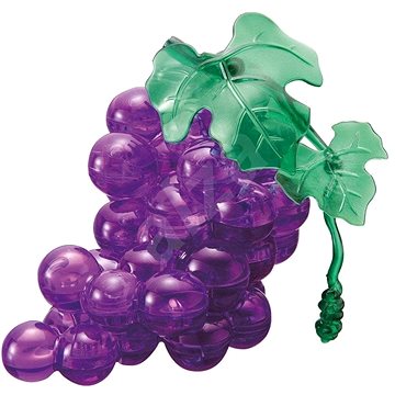 3D Crystal puzzle Hroznové víno fialové 46 dílků