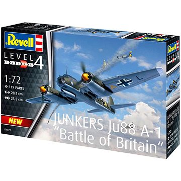 Plastic ModelKit letadlo 04972 - Junkers Ju88 A-1 Battle of Britain