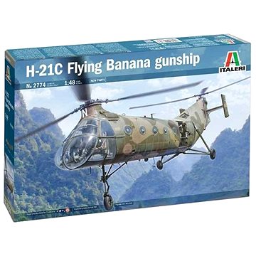 Model Kit vrtulník 2774 - H-21C Flying Banana GunShip