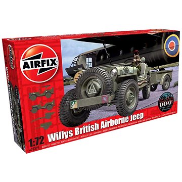 Classic Kit military A02339 - Willys Jeep, Trailer & 6PDR Gun