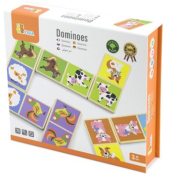 E-shop Domino aus Holz - Haustiere
