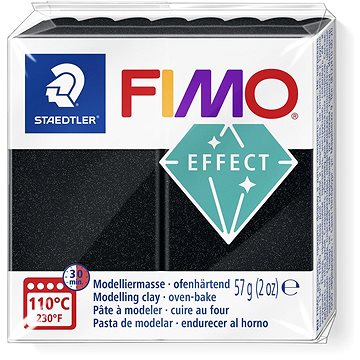 FIMO efekt černá perleťová 57g
