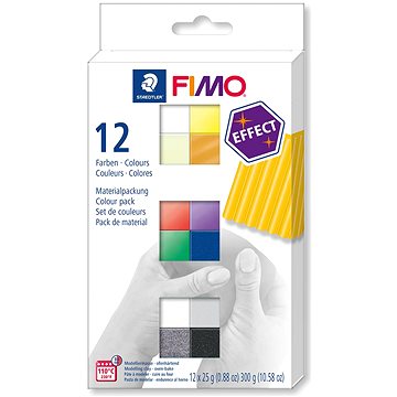 FIMO efekt sada 12 barev 25g