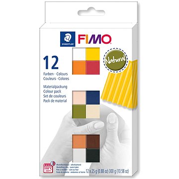 FIMO soft sada 12 barev 25 g NATURAL