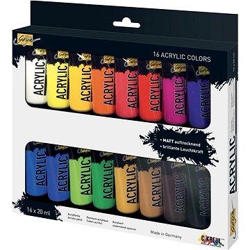 E-shop KREUL "SOLO GOYA" Acrylfarben-Set, 16 Farben, 20 ml in der Tube