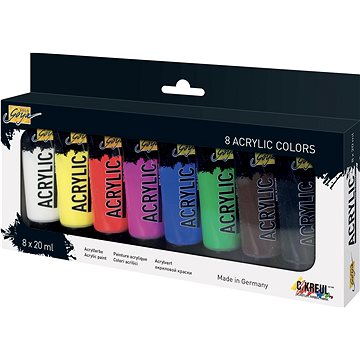 E-shop KREUL "SOLO GOYA" Acrylfarben-Set, 8 Farben, 20 ml in der Tube