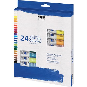 E-shop Kreul "El Greco" Acrylfarben-Set, 24 Farben, 12 ml in der Tube