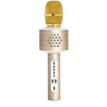 Teddies Mikrofon karaoke Bluetooth zlatý