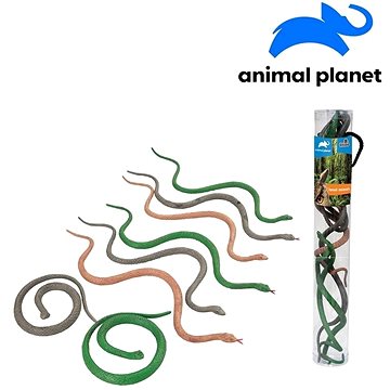 Zvířátka v tubě - hadi, 6 - 12 cm, mobilní aplikace pro zobrazení zvířátek, 8 ks