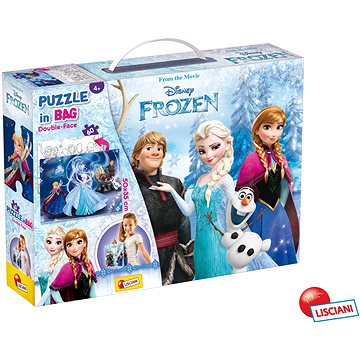 Frozen Puzzle 60 dílků Double-Face s taštičkou