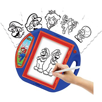 E-shop Lexibook Super Mario Zeichenprojektor mit Schablonen und Stempeln