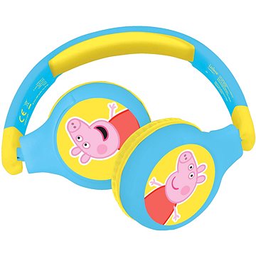 Lexibook Prasátko Peppa Sluchátka 2v1 Bluetooth® s bezpečnou hlasitostí pro děti