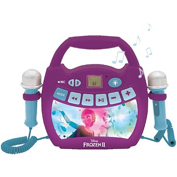 E-shop Lexibook Disney Frozen Light Bluetooth-Lautsprecher mit Mikrofonen und wiederaufladbarem Akku