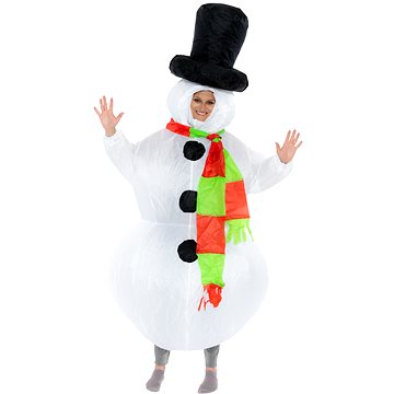 Nafukovací kostým pro dospělé kostým Snowman