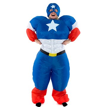 Nafukovací kostým pro dospělé Captain America