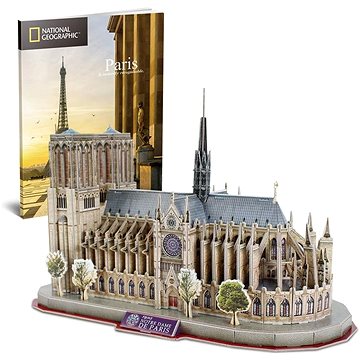 Cubicfun 3D puzzle National Geographic: Katedrála Notre-Dame 128 dílků