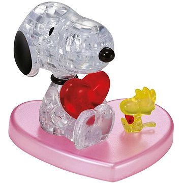 KCM Kinzel 3D Crystal puzzle Zamilovaný Snoopy 34 dílků