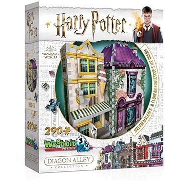 Wrebbit 3D puzzle Harry Potter: Madam Malkinová a Zmrzlinářství Florea 290 dílků