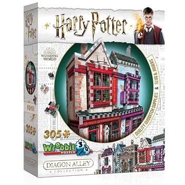 Wrebbit 3D puzzle Harry Potter: Prvotřídní potřeby pro famfrpál a Slug & Jiggers Apothecary 305 dílk