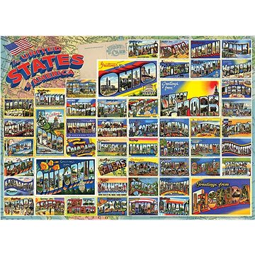 Cobble Hill Puzzle Americké retro pohlednice 1000 dílků