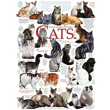 Cobble Hill Puzzle Kočičí hlášky 1000 dílků