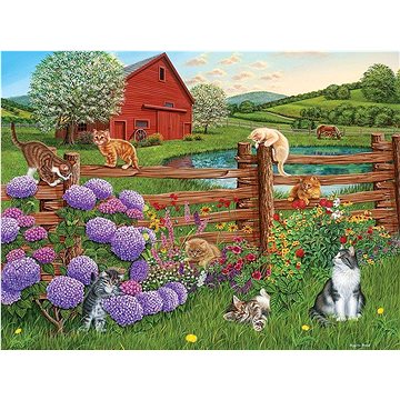 Cobble Hill Puzzle Kočky z farmy XL 275 dílků
