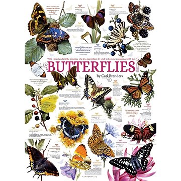 Cobble Hill Puzzle Sbírka motýlů 1000 dílků