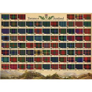 Cobble Hill Puzzle Skotské tartany 1000 dílků