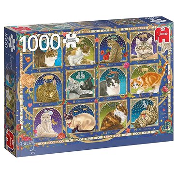 Jumbo Puzzle Kočičí horoskop 1000 dílků