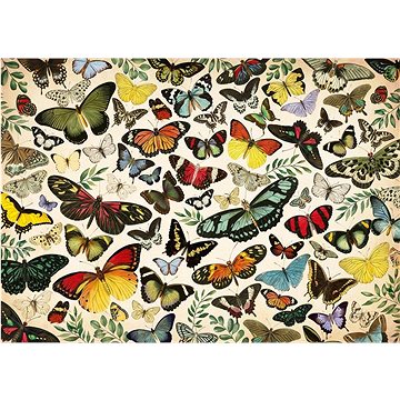 Jumbo Puzzle Plakát s motýly 1000 dílků